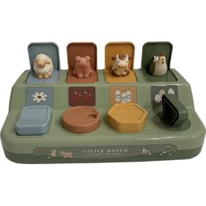 Little Dutch - Little Farm Pop Up Dieren Speelgoed - Multicolor - Hoogwaardig Materiaal