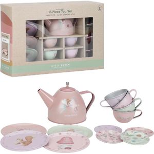 Little Dutch - Fairy Garden - Tinnen Theeservies - Meerkleurig