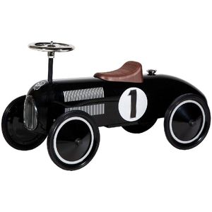 Retro Roller - Loopauto - Zwart - Metaal