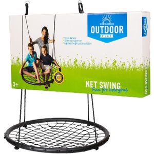 Outdoor Play Net Schommel - Speelgoed - diameter 100cm - Max 100kg - Verstelbaar ophangtouw
