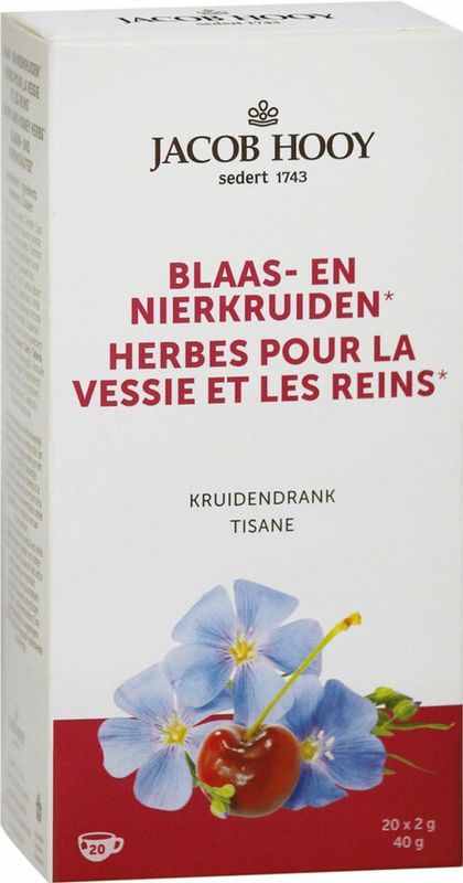 Jacob Hooy - Blaas & Nierkruiden Thee - 20 Theezakjes - JPTHEE30710