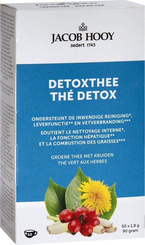 Jacob Hooy - Detox Theezakjes - Groene Thee - 20 Zakjes