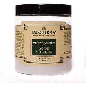 Jacob Hooy - Citroenzuur Poeder - 100% Natuurlijk - Makkelijk Oplosbaar in Water