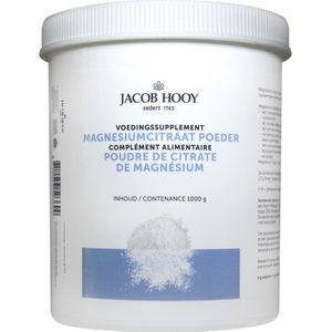 Jacob Hooy Magnesiumcitraat Poeder, 1000 gram