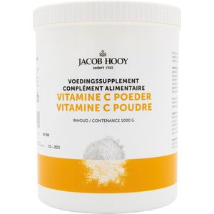Jacob Hooy Vitamine C Ascorbinezuur pot 1 kilogram