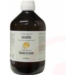 Jacob Hooy Levertraan/visolie vitamine A & D 500 Milliliter