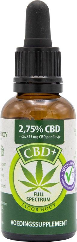 Jacob Hooy CBD+ 2,75% olie 30 ml