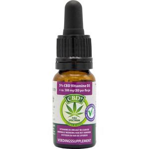 Jacob Hooy Cbd Plus Olie 5% + Vitamine D3 10 ml
