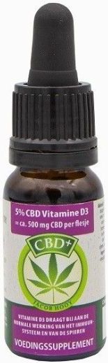 Jacob Hooy Cbd Plus Olie 5% + Vitamine D3 10 ml