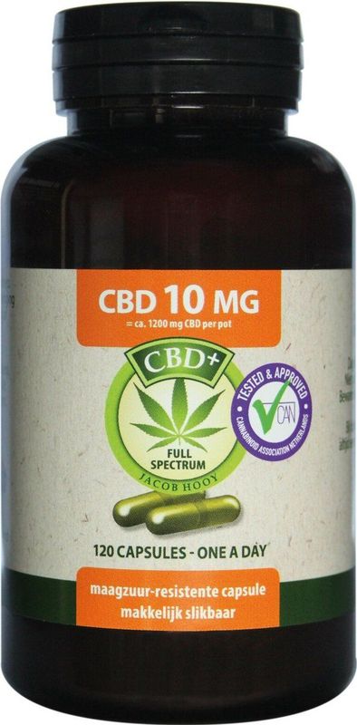 Jacob Hooy - Jacob Hooy - Jacob Hooy CBD Plus 10mg 120 Capsules