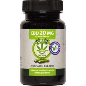 Jacob Hooy - Jacob Hooy - Jacob Hooy CBD 20mg 30 Capsules
