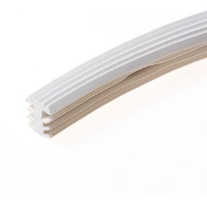 Heering Inleg trapstrip kunststof met T-Profiel wit antislipprofiel 8 x 11mm