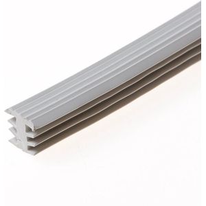 Heering Inleg trapstrip kunststof met T-Profiel grijs antislipprofiel 8 x 11mm