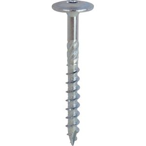 Woodies tellerkopschroeven 8.0 x 100 mm - staal - verzinkt - TX40 (Per 50 stuks)