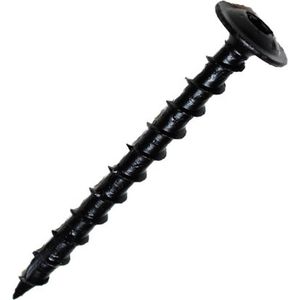 Woodies - Ultimate Tellerkopschroef - Zwart - Staal - Per 100 Stuks