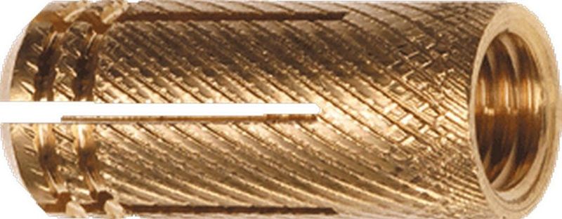 FISP - Spreidplug - Messing - Lengte 22mm - Boorgatdiameter 8mm