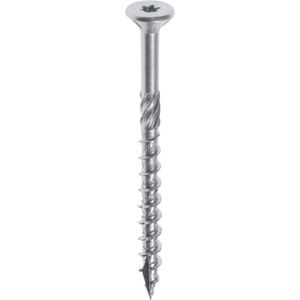 WOODIES® Ultimate Platverzonkenkopschroef Torx RVS 6x140 Deeldraad VE=100 - 61860701