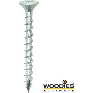 WOODIES® Ultimate Platverzonkenkopschroef Torx Verzinkt 4x40 Voldraad VE=200 - 61540373