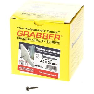 Grabber snelbouwschroefx 25 fijn gefosf (Prijs per0 stuks)