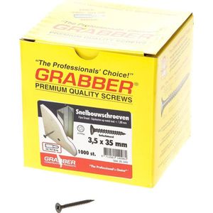 Grabber snelbouwschroef 3.5x 35 fijn gefosf (Prijs per 1.000 stuks)