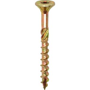 Woodies Ultimate 3.5x 20/12 platverzonken kop T-15 geelverzinkt - 61435232