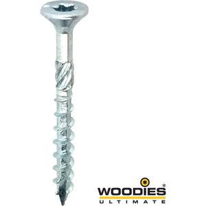 WOODIES® Ultimate Platverzonkenkopschroef Torx Verzinkt 6x50 Deeldraad VE=200 - 61560401