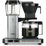 Moccamaster KBG Select - Geborsteld - Filterkoffiezetapparaat - Zilver - Zwart