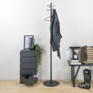 Spinder Design kapstok Pull - Zwart - 10 haken - Staal