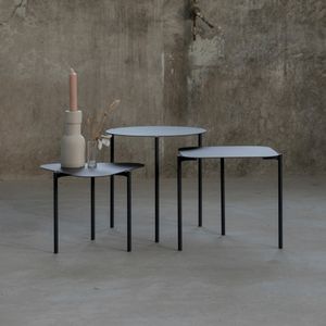 Spinder Design Beistelltisch "Doremi", Metall, 3er-Set