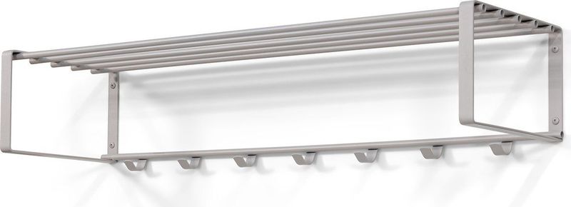 Spinder Design Garderobenleiste »REX«, (1 St.), Wandgarderobe aus Stahl mit Hutablage und 5 bzw. 7 Haken
