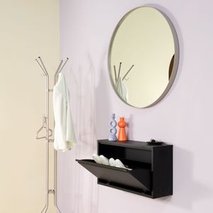 SPINDER DESIGN - BILLY 1 MAXI - Schoenenkast - Zwart - Gepoederd Staal