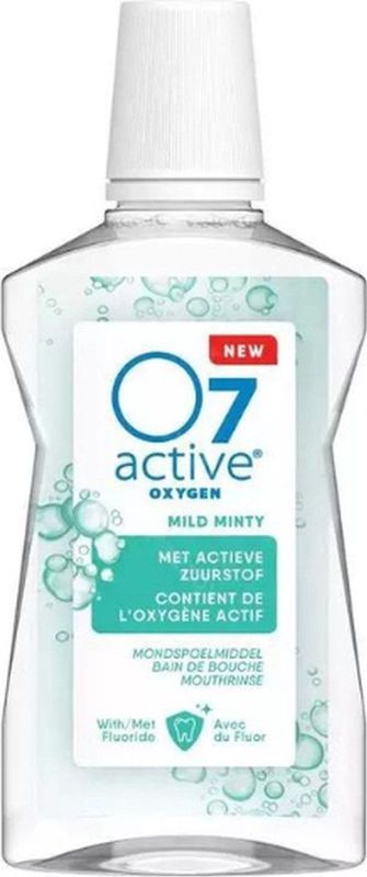 6x O7 Active Mondspoelmiddel Mild Mint 500 ml