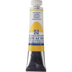Talens Gouache extra fijn 20ml. - 201 lichtgeel