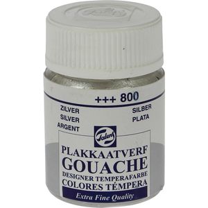 Talens plakkaatvef Extra Fijn flacon van 16 ml, zilver