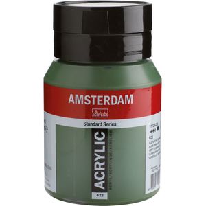 Amsterdam Standard Series Acrylverf Pot 500 ml Olijfgroen Donker 622