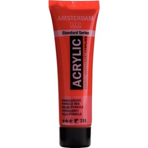 Amsterdam Standard Series Acrylverf - Tube 20ml - Kleur 315 Pyrrolerood