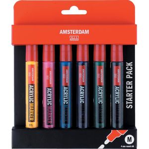 Amsterdam Acrylic marker starter set  6 colors