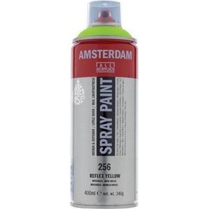 Spuitbusverf - Spraypaint - #256 - Reflexgeel - Amsterdam - 400ml