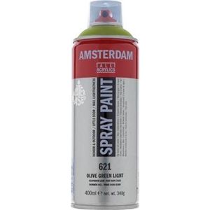 Amsterdam Spray Paint - Acrylverf - Kleur 621 Olijfgroen licht - Spuitbus 400ml