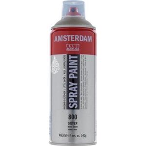 Amsterdam Spray Paint - Acrylverf - Kleur 800 Zilver - Spuitbus 400ml