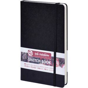 Talens Art Creation Schetsboek Zwart 13 x 21 CM 140 g 80 Vellen 1 Stuk - Hobby - Verfwinkel is tot 50% goedkoper