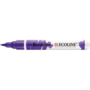 548 Ecoline brushpen - Blue violet is een vloeibare waterverf in een brushpen