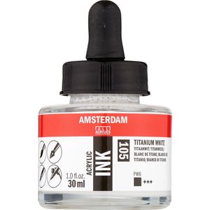 Artequipment AMSTERDAM ACRYLIC INK 30 ml - TITANWEISS uniw