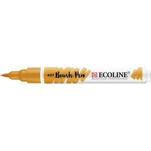 407 Ecoline brushpen - Donker oker