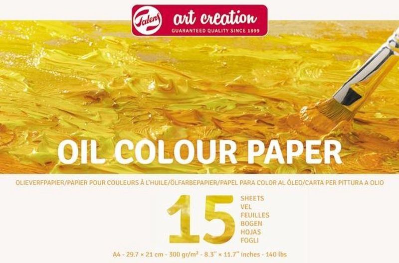 Talens Art Creation Oil colour paper pad  29.7 x 21 cm (A4), 300 g, 15 sheets
