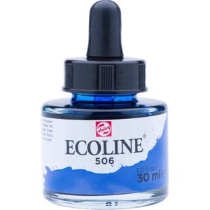 Talens Ecoline waterverf flacon van 30 ml, donker ultramarijn [3x]