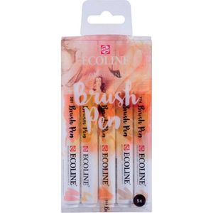 BRUSHPEN TALENS ECOLINE SET 5 STUKS