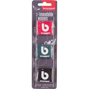 Kneedgum bruynzeel teens blister 3 stuks ass
