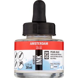 Amsterdam Acrylic Ink Fles 30 ml Parelblauw 820