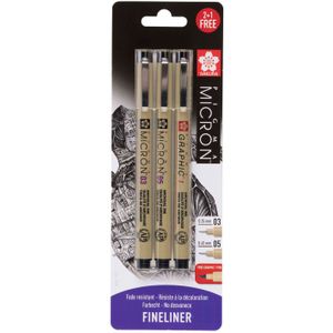 Sakura blisterkaart pigma micron 3 stuks